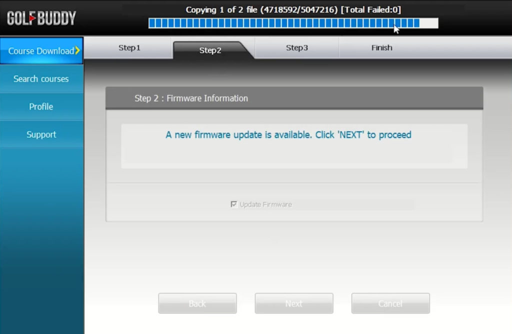 golf buddy aim w10 firmware update