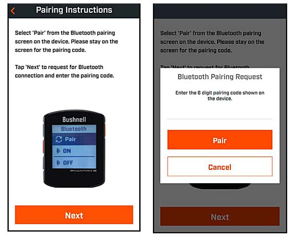 Bushnell Phantom 2 Bluetooth Pairing